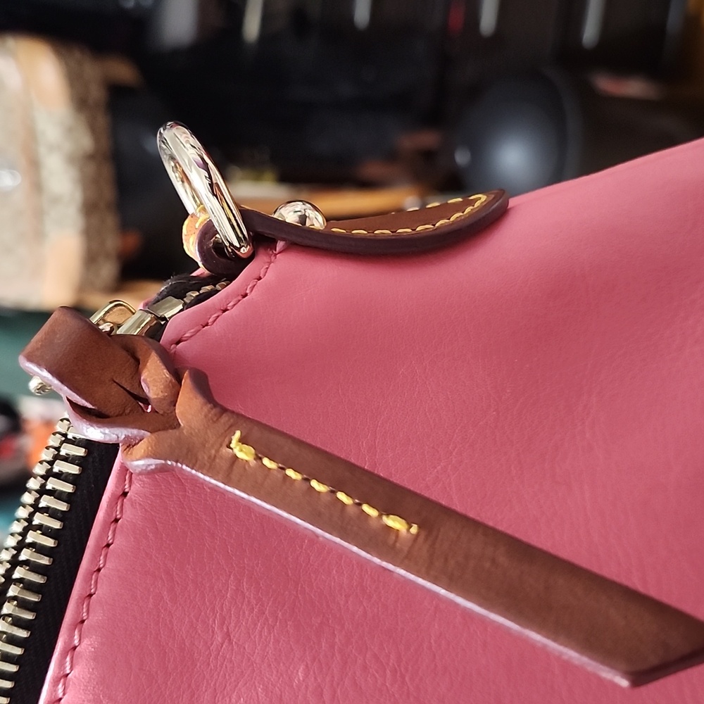Dooney & Bourke Florentine Vacchetta Leather Satchel - Picture 11 of 16
